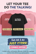 3 Premium Personality Hook T-Shirts @ 1199 + Free Shipping