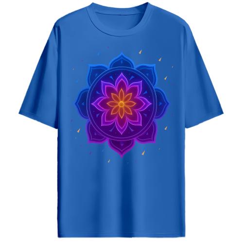 Eclipse Mandala - Unisex Hip Hop Oversized T-Shirt