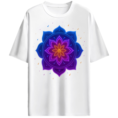 Eclipse Mandala - Unisex Hip Hop Oversized T-Shirt