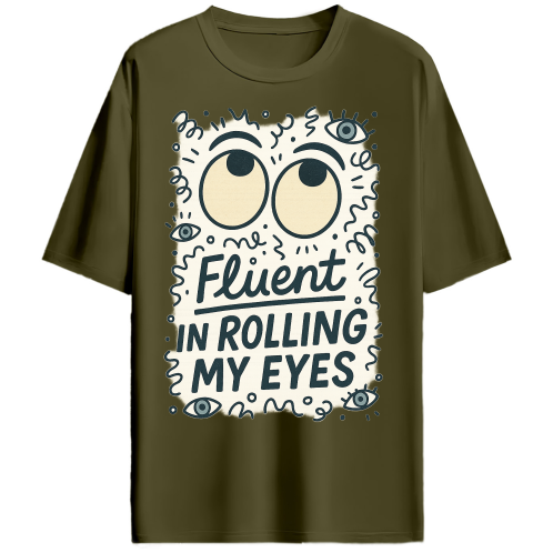 Eye Roll Expert - Unisex Hip Hop Oversized T-Shirt