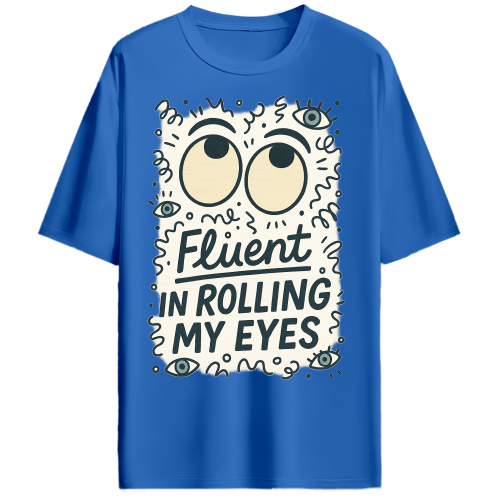 Eye Roll Expert - Unisex Hip Hop Oversized T-Shirt