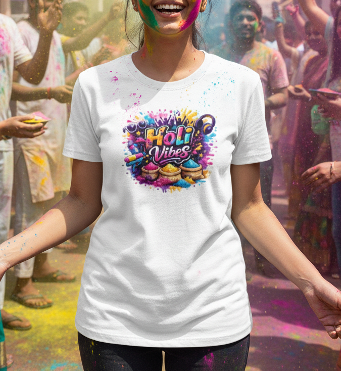 3 Premium Holi Vibes T-Shirts @ 999 + Free Shipping