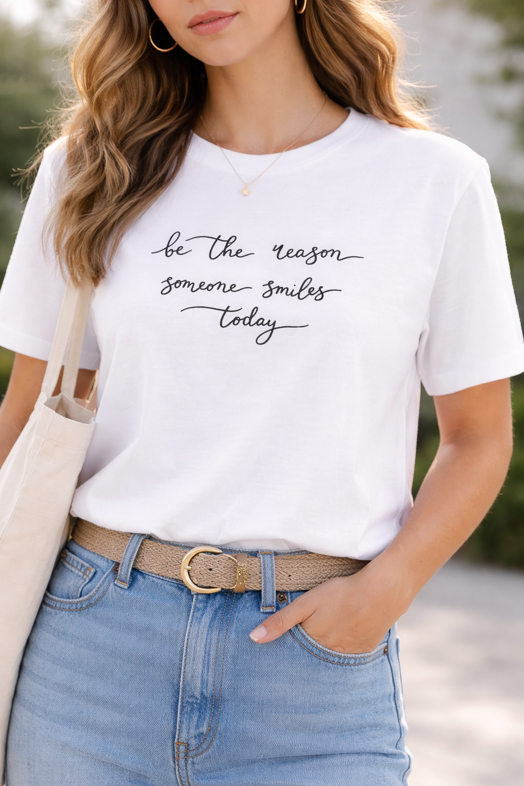 Be The Reason Someone Smiles Today - Unisex Basic T-Shirt